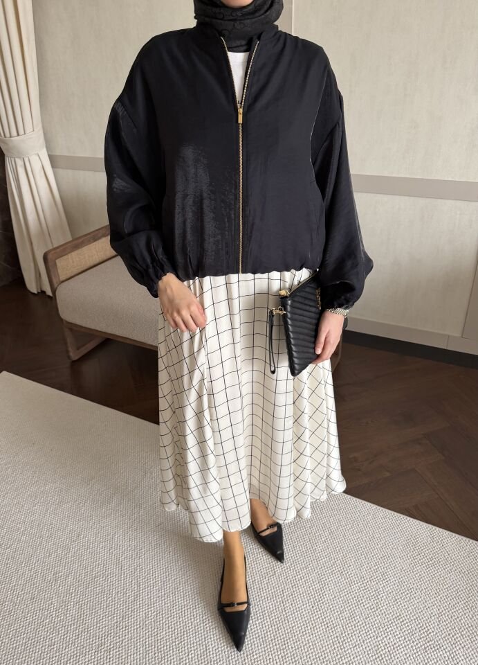 Siyah Bomber Ceket