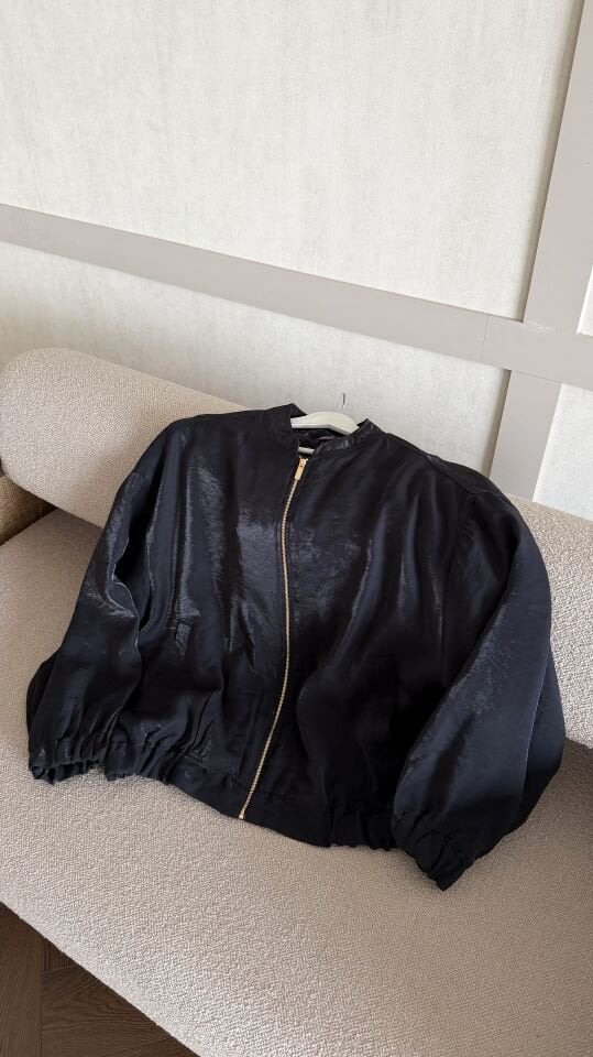 Siyah Bomber Ceket