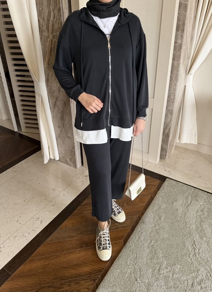 Karen İkili Modal Takım (Antrasit)