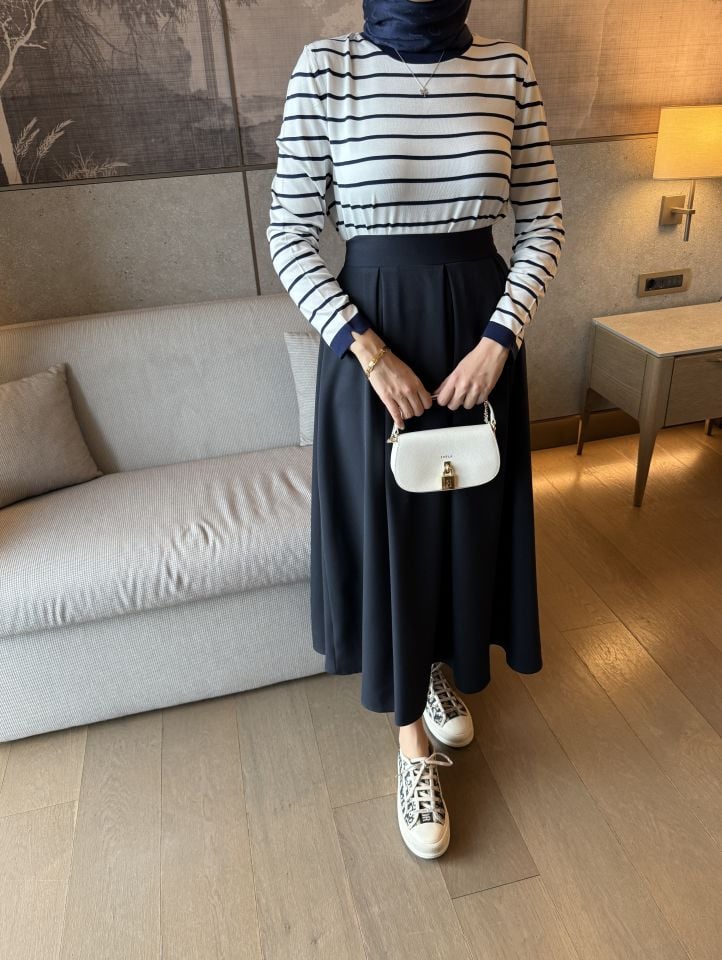 Gabardin Etek (Lacivert)