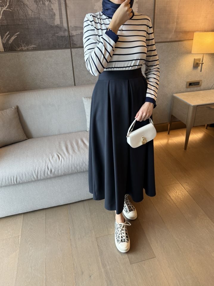 Gabardin Etek (Lacivert)