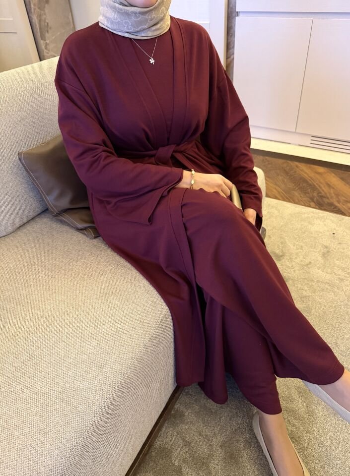 Üçlü Modal Takım (Bordo)