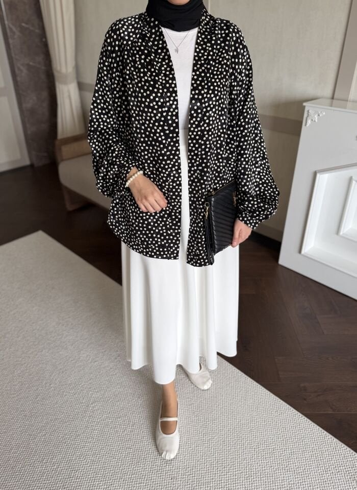 Puantiyeli Kimono