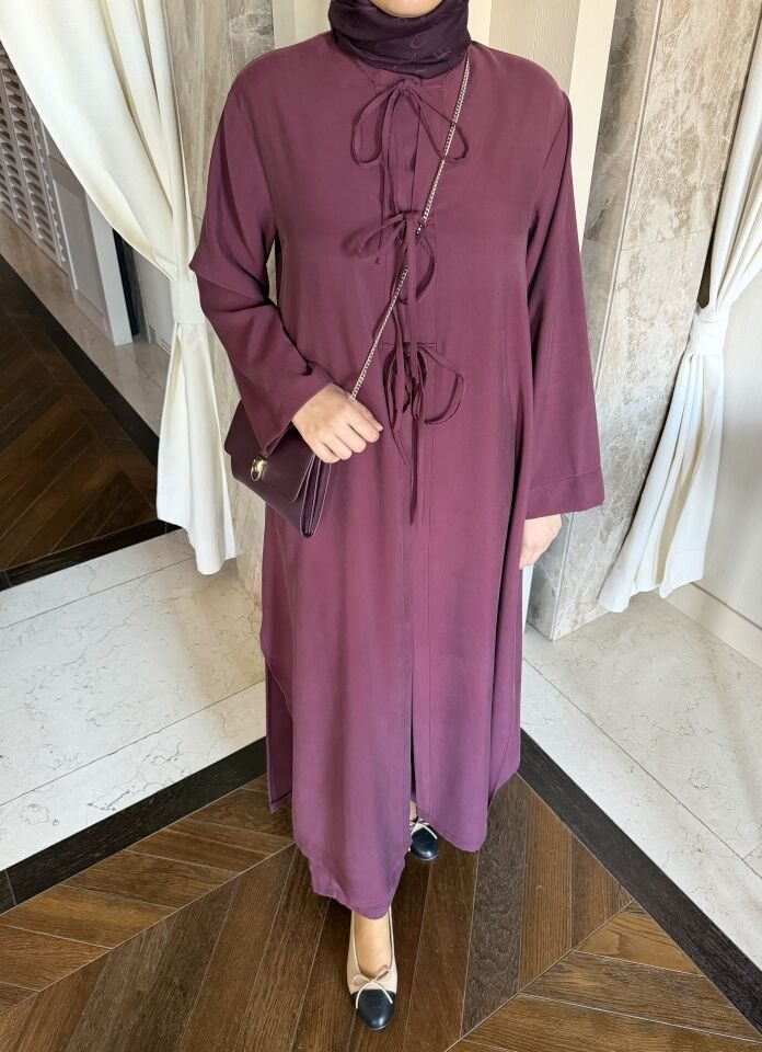 Ribbon Üçlü Takım (Bordo)