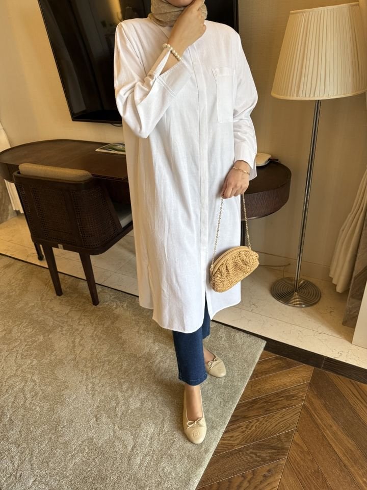 Liva Gömlek (Beyaz)