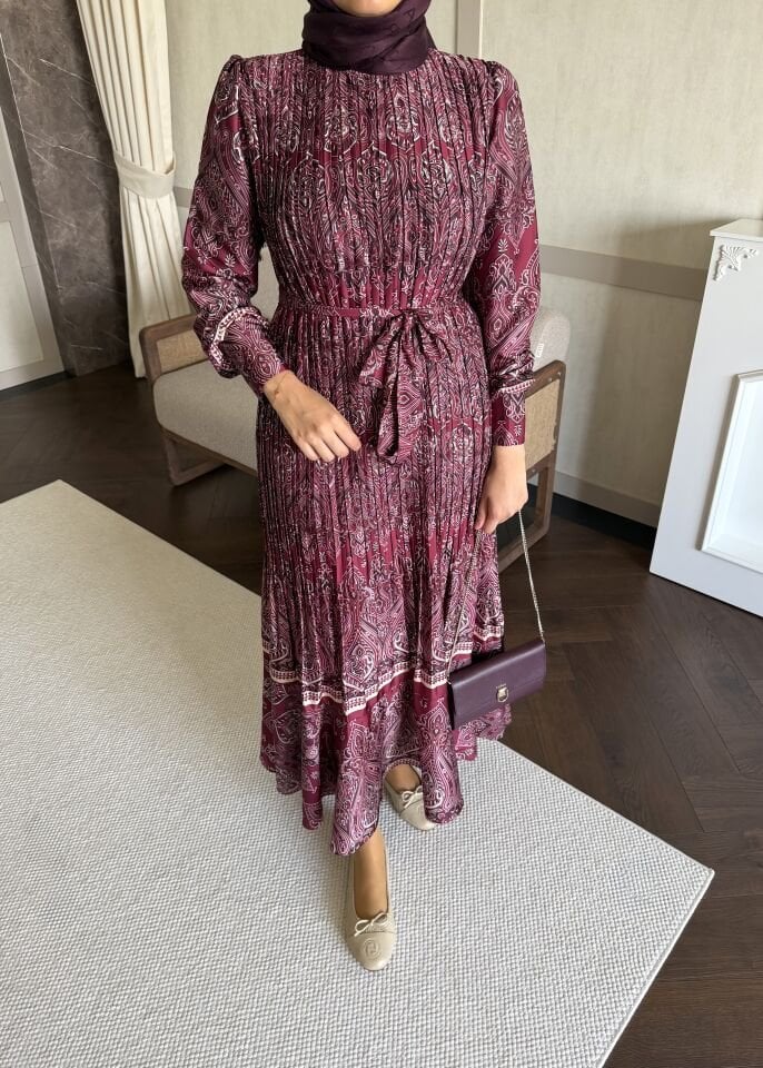 Rönesans Elbise (Vişne Çürüğü Tonlar)