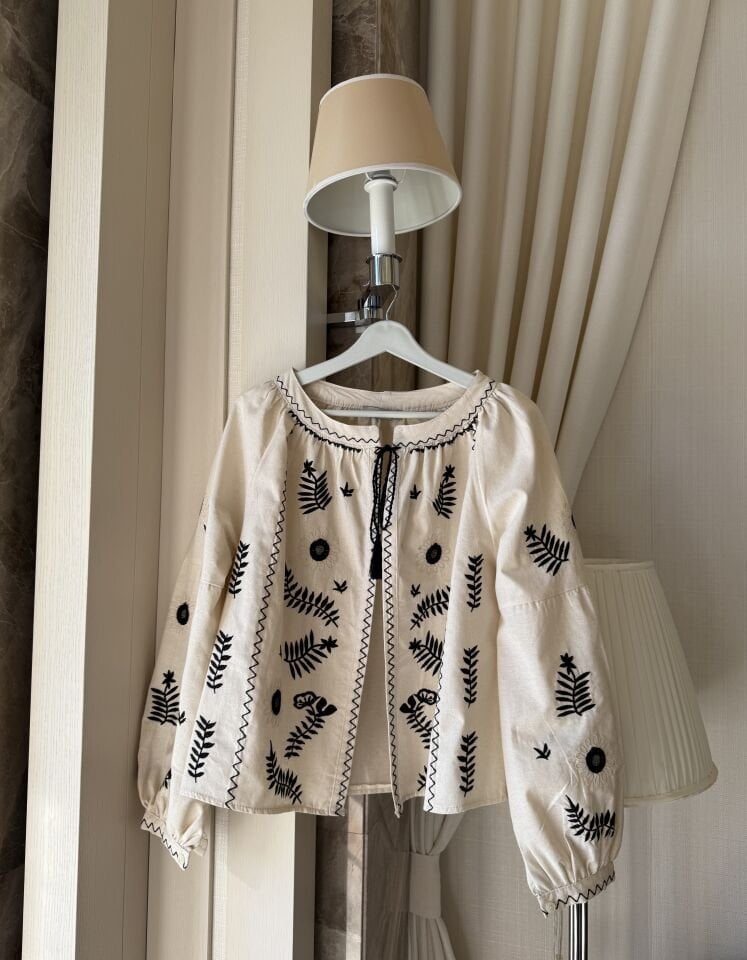 Başak Desen Kimono Ceket