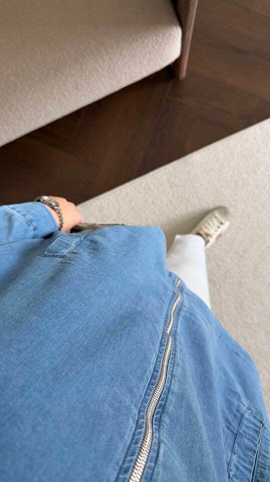 Tensel Denim Kap (Açık Mavi)
