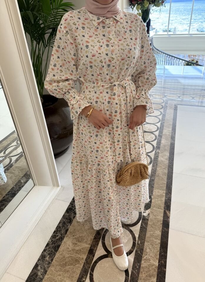 Flora Şile Bezi Elbise