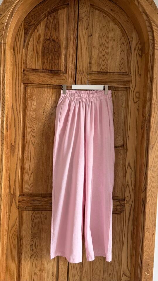 Luna Keten Takım (Toz Pembe)