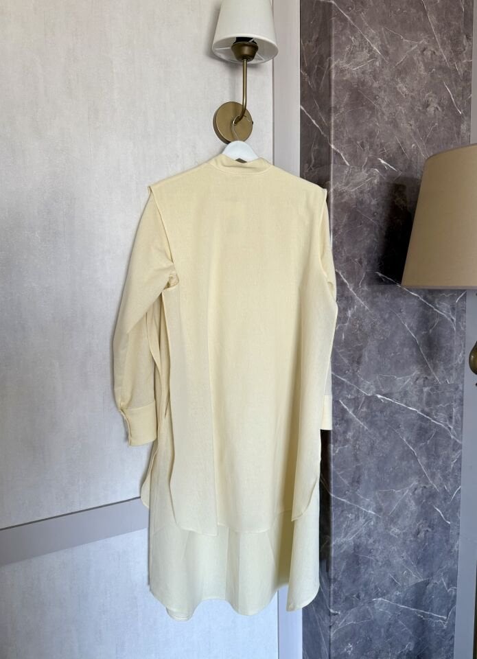 Nour Şile Bezi Tunik (Tereyağ Sarısı)