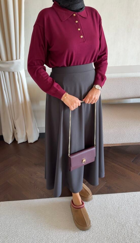 Antrasit Kloş Etek