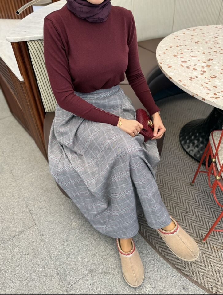 Siena Örme Kazak (Bordo)