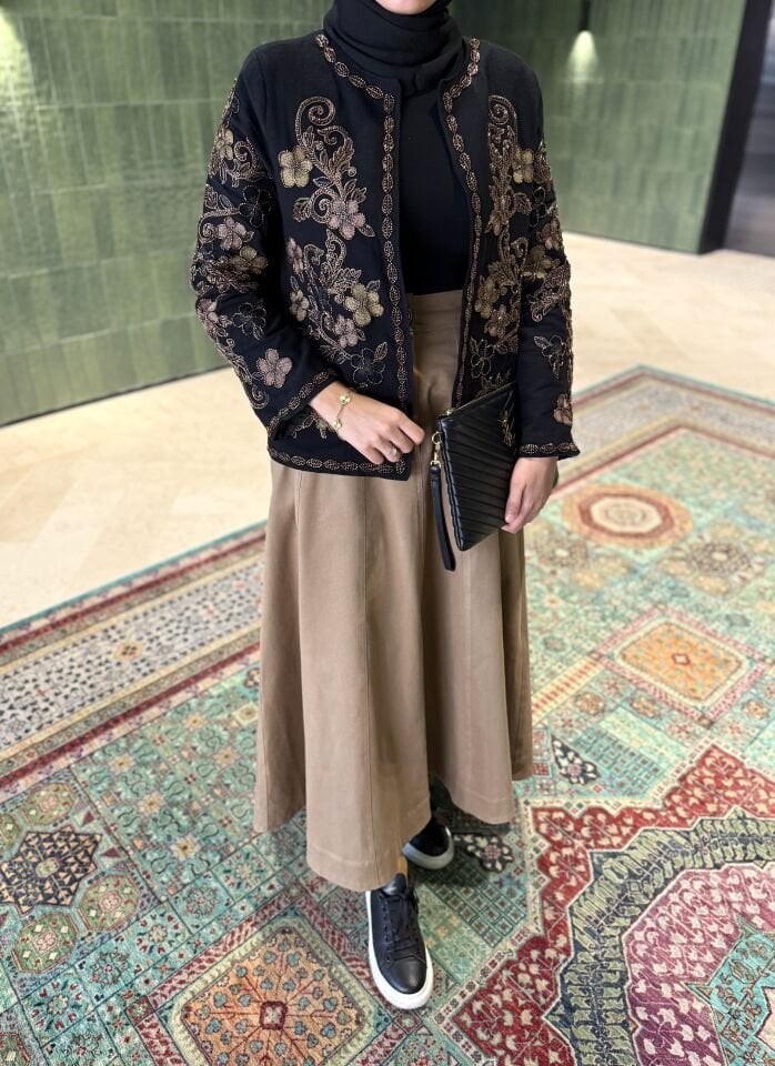 Kanvas Etek (Sütlü Kahve)