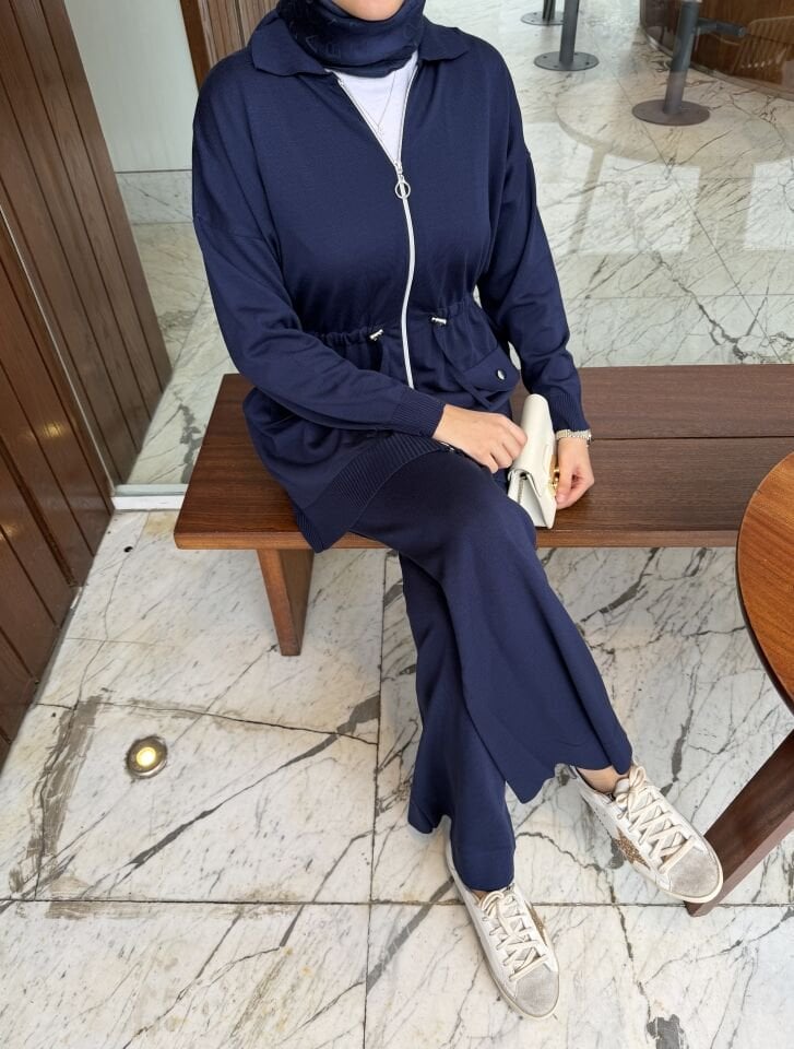 Fermuarlı Ladie Takım (Lacivert)